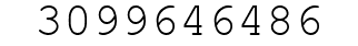 Number 3099646486.