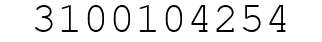 Number 3100104254.