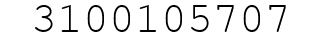 Number 3100105707.