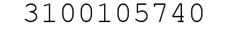 Number 3100105740.