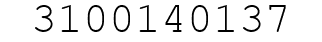 Number 3100140137.