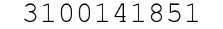 Number 3100141851.