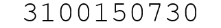Number 3100150730.