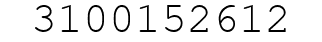 Number 3100152612.