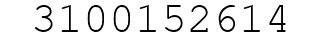 Number 3100152614.