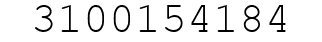 Number 3100154184.