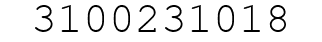 Number 3100231018.