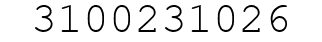 Number 3100231026.