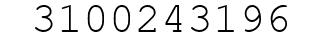 Number 3100243196.