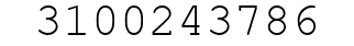Number 3100243786.