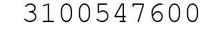Number 3100547600.