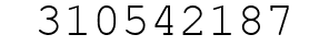 Number 310542187.