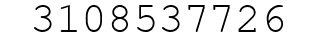 Number 3108537726.