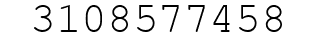 Number 3108577458.