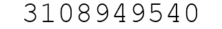 Number 3108949540.