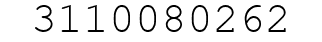 Number 3110080262.