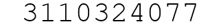 Number 3110324077.