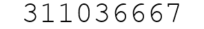 Number 311036667.