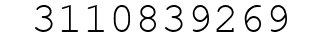 Number 3110839269.