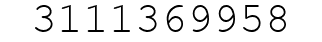 Number 3111369958.