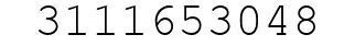 Number 3111653048.