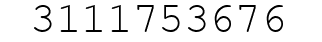 Number 3111753676.