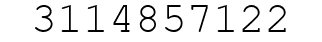 Number 3114857122.