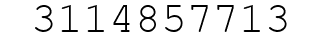 Number 3114857713.