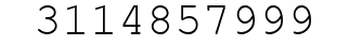 Number 3114857999.