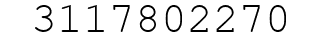 Number 3117802270.