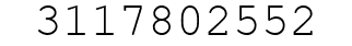 Number 3117802552.