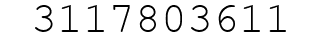 Number 3117803611.