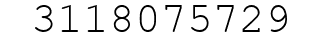 Number 3118075729.