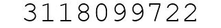 Number 3118099722.