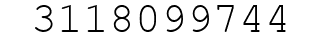 Number 3118099744.