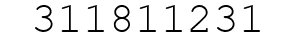 Number 311811231.