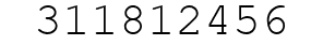 Number 311812456.