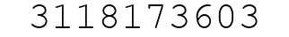 Number 3118173603.