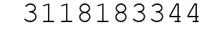 Number 3118183344.