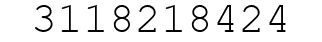 Number 3118218424.