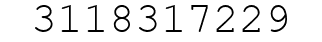 Number 3118317229.