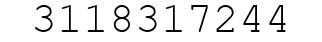 Number 3118317244.