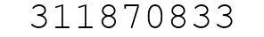 Number 311870833.