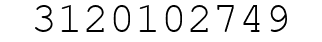 Number 3120102749.