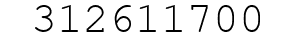 Number 312611700.