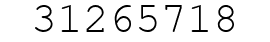Number 31265718.