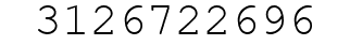 Number 3126722696.