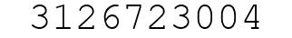 Number 3126723004.
