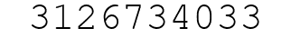 Number 3126734033.