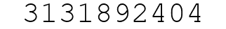 Number 3131892404.